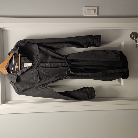 NWT Gap grey shirt dress - Picture 1 of 5